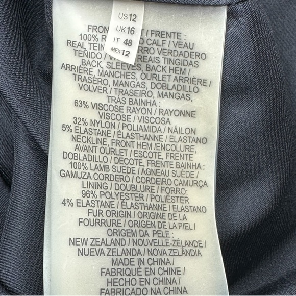 TAHARI Black Genuine Leather CORALIE Dress - Picture 7 of 9